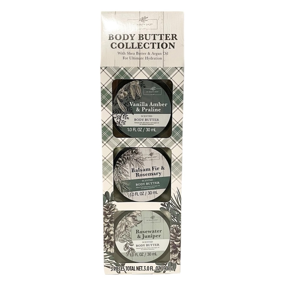 Body Butter Collection Set with Shea Butter & Argan Oil for Ultimate Hydration